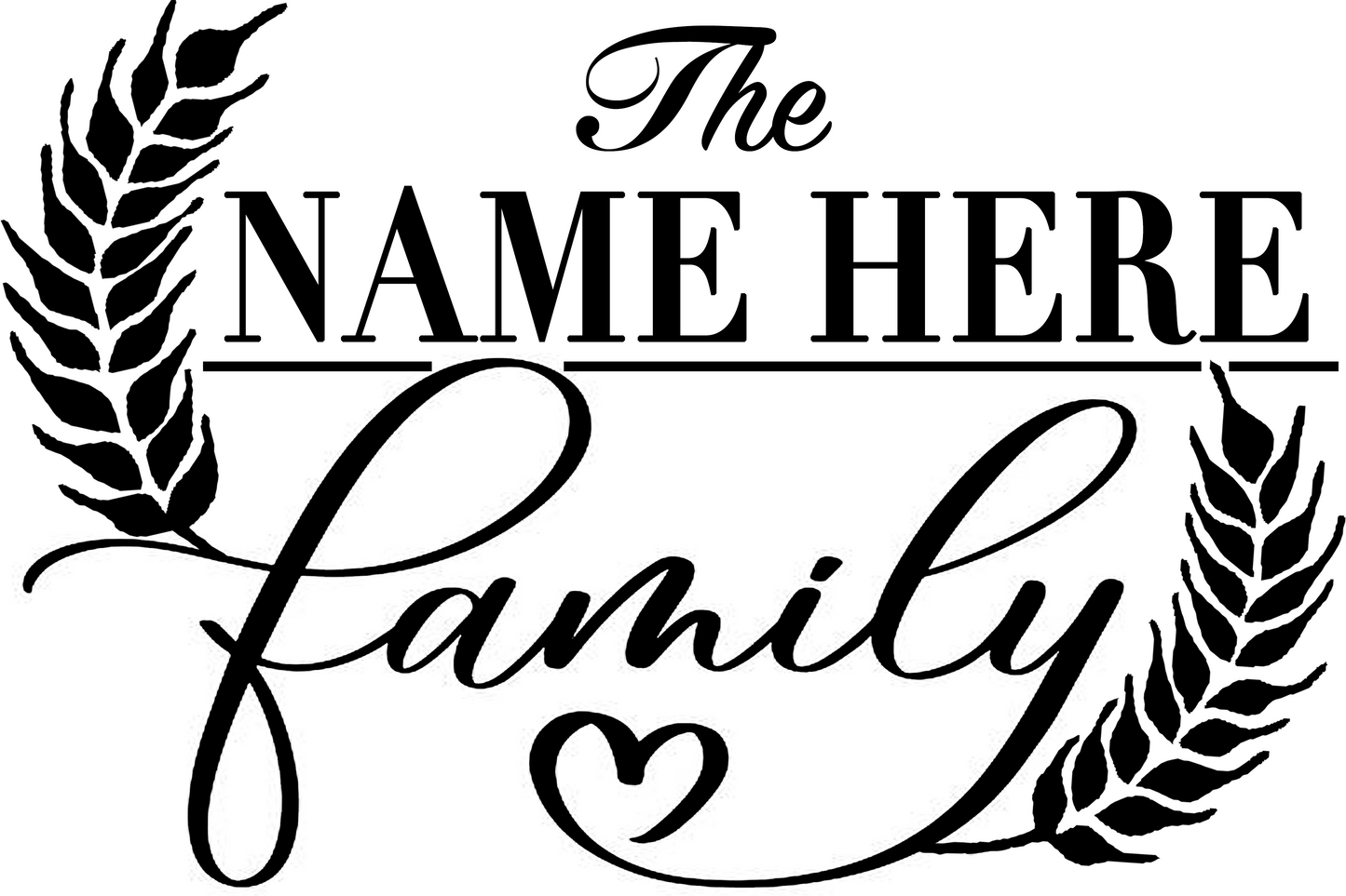 Family Name board (8" x 12")