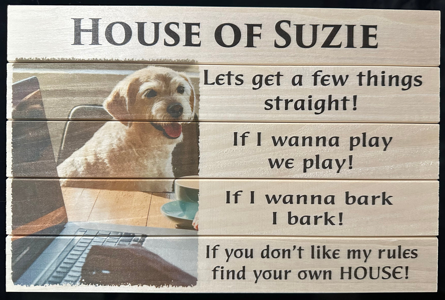 House of DOG board (8" x 12")