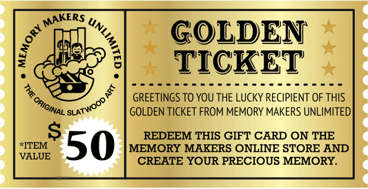 Golden Ticket Gift Card (Digital) - Memory Makers Unlimited