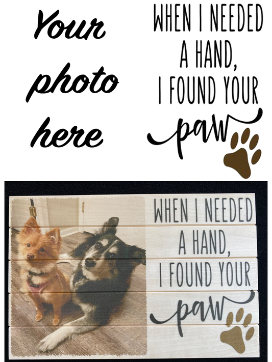When I needed a hand, I found your PAW slatwood memory board (8" x 12")