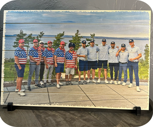 Large Wood Photo Board - Custom Print (11x17, One-Piece)