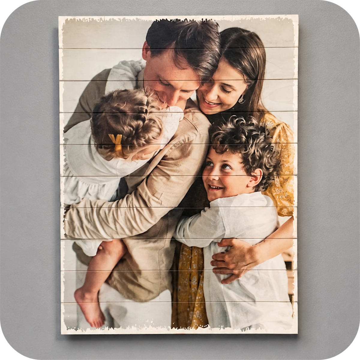 Multi-Board Wood Photo Wall Display (12×16 or 16×24)