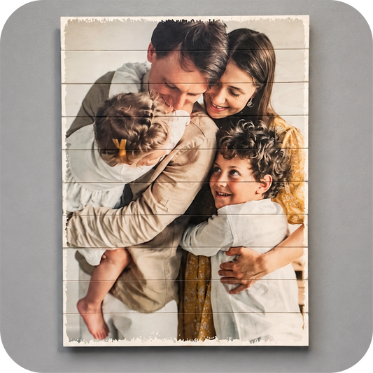 Multi-Board Wood Photo Wall Display (12×16 or 16×24)