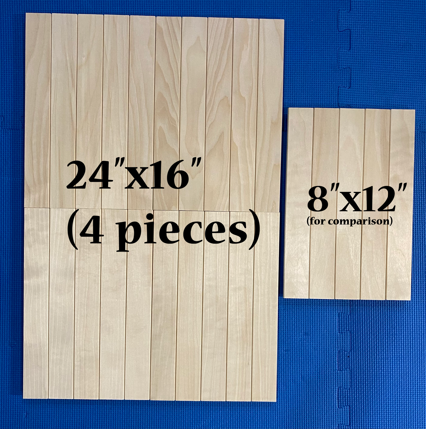 24" x 16" slatwood memory board (4 pieces)