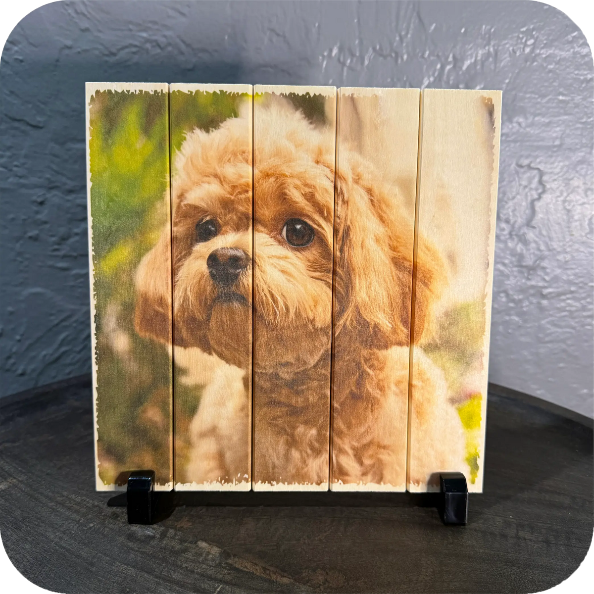 Mini Square Wood Photo Board (8×8)
