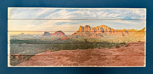Panorama Wood Photo Board - Custom Print (8x18.5)