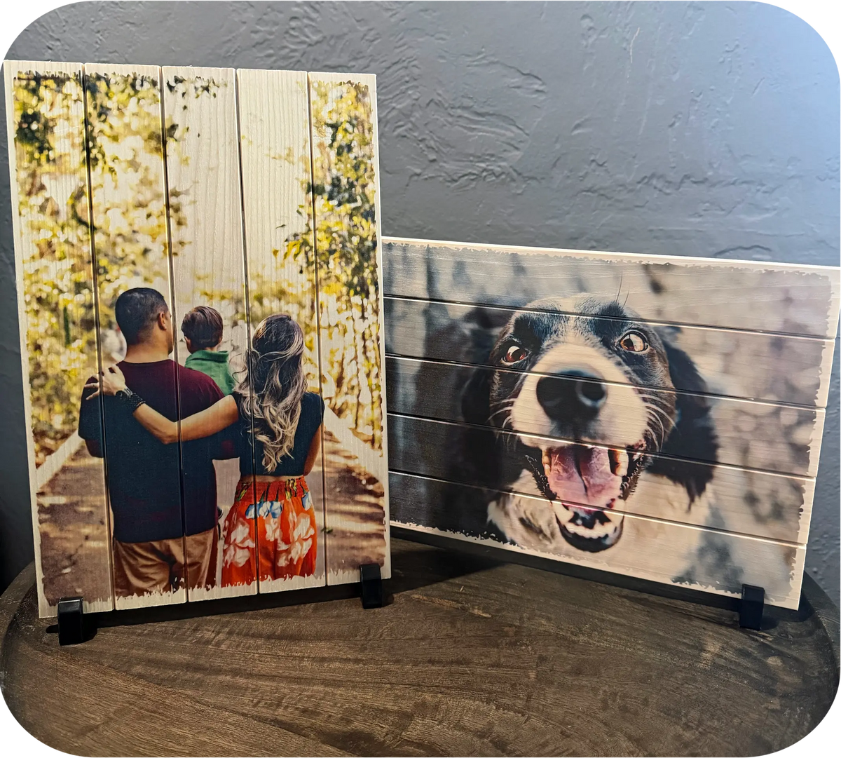 Custom Photo Board Original Wood Photo Board - Custom Print (8x12) – Memory Makers Unlimited