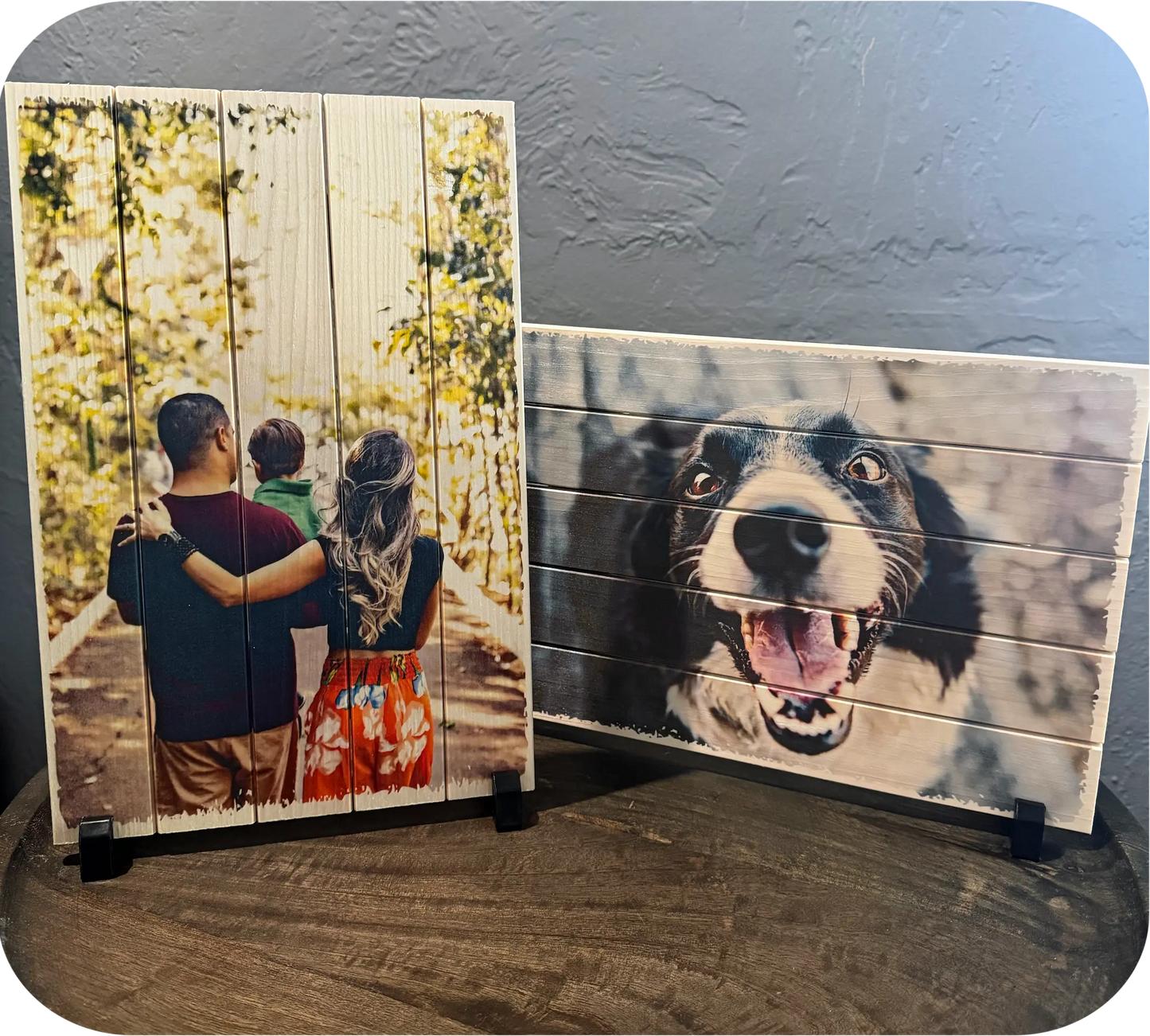 Original Wood Photo Board - Custom Print (8x12)