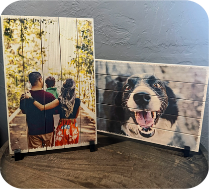 Original Wood Photo Board - Custom Print (8x12)