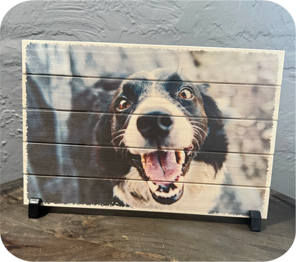 Original Wood Photo Board - Custom Print (8x12)