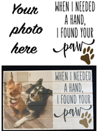 When I needed a hand, I found your PAW slatwood memory board (8