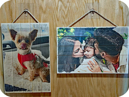 Original Wood Photo Board - Custom Print (8x12)