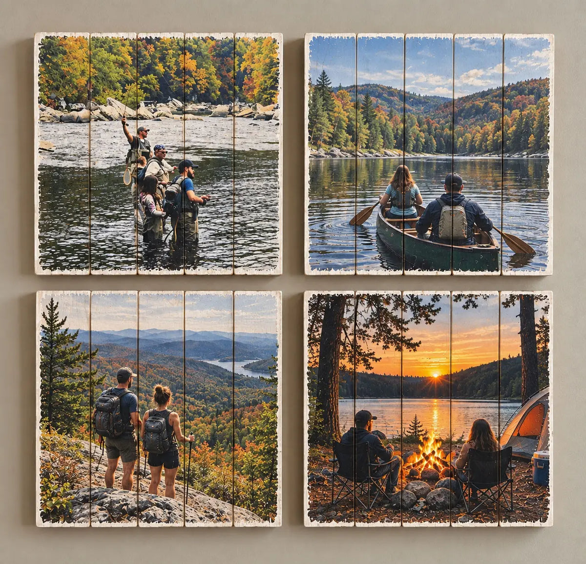 Mini Square Wood Photo Board (8×8)